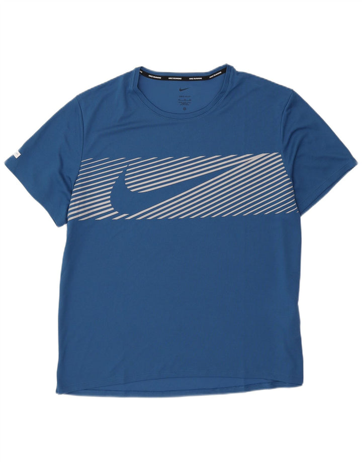 Tricou grafic Nike Dri Fit pentru bărbați Top XL poliester albastru
