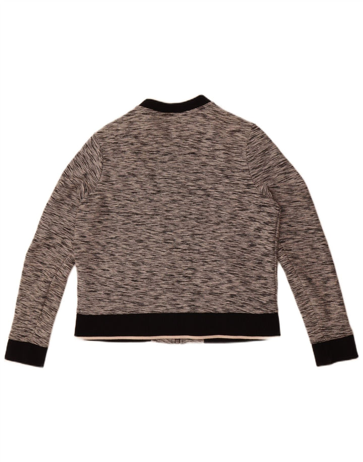 Jachetă de trening pentru femei Tommy Hilfiger UK 12, bumbac cu pete gri mediu