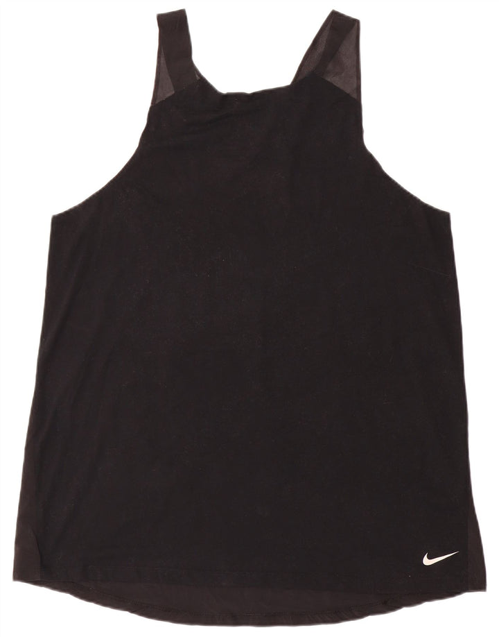 Vestă pentru femei NIKE, UK 18 XL, poliester color bloc negru