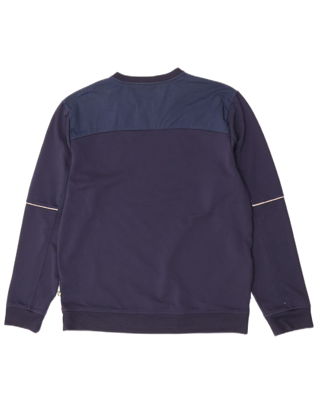 Hanorac pentru bărbați Lyle & Scott Pulover mare din poliester bleumarin