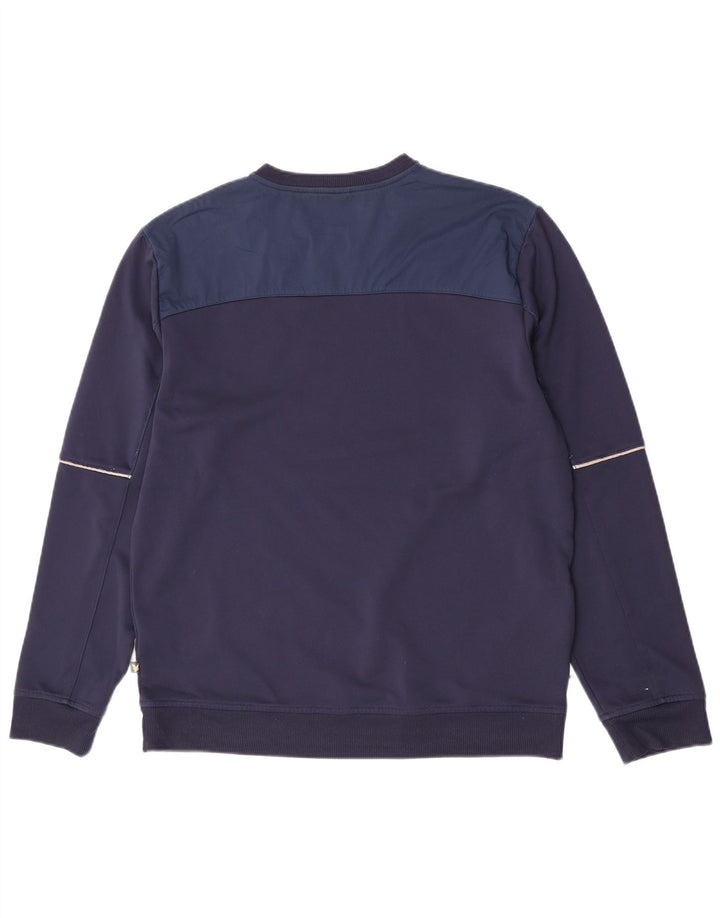 Hanorac pentru bărbați Lyle & Scott Pulover mare din poliester bleumarin