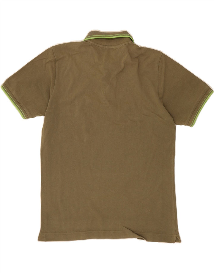 KAPPA Mens Polo Shirt Small Khaki Cotton Vintage Kappa and Second-Hand Kappa from Messina Hembry 