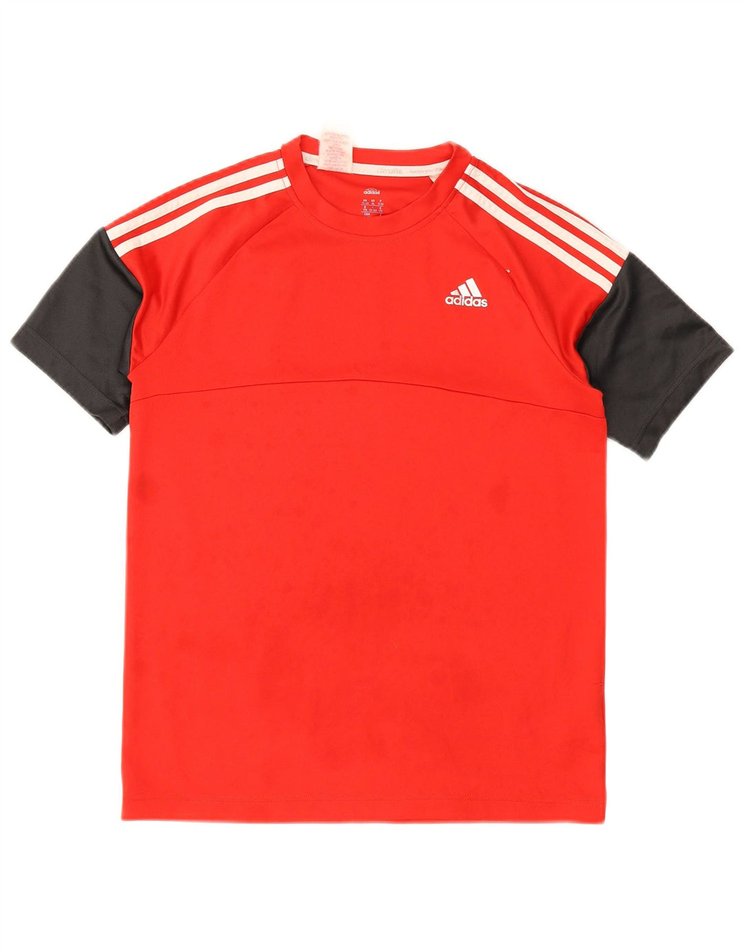 Tricou obișnuit pentru băieți Adidas Top 15-16 ani, roșu, poliester color bloc