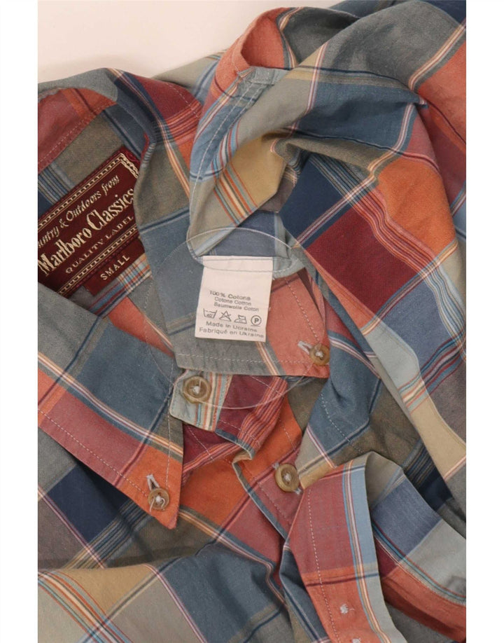 Cămașă pentru bărbați Marlboro Classics, bumbac cu carouri, multicoloră