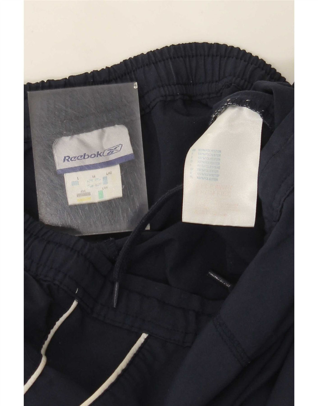 Bermude sport Reebok pentru femei UK 14, mari, poliester, albastru