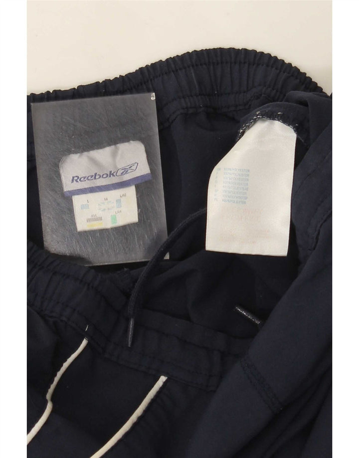 Bermude sport Reebok pentru femei UK 14, mari, poliester, albastru