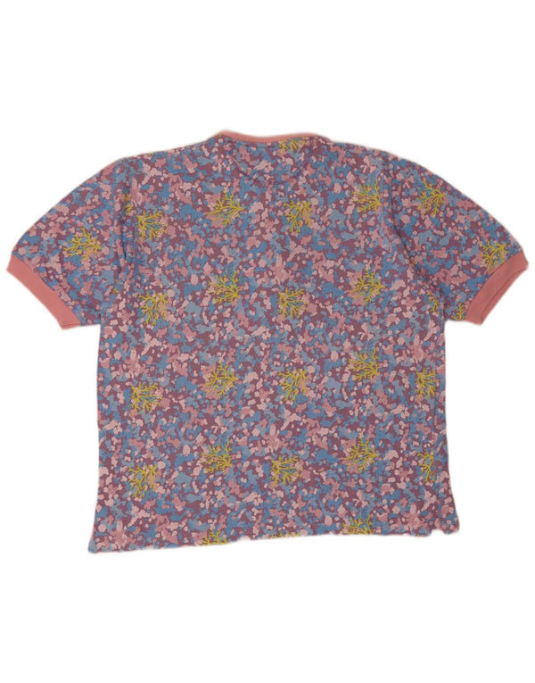 Challenger Mens T-Shirt Top XL Multicoloured Floral Cotton