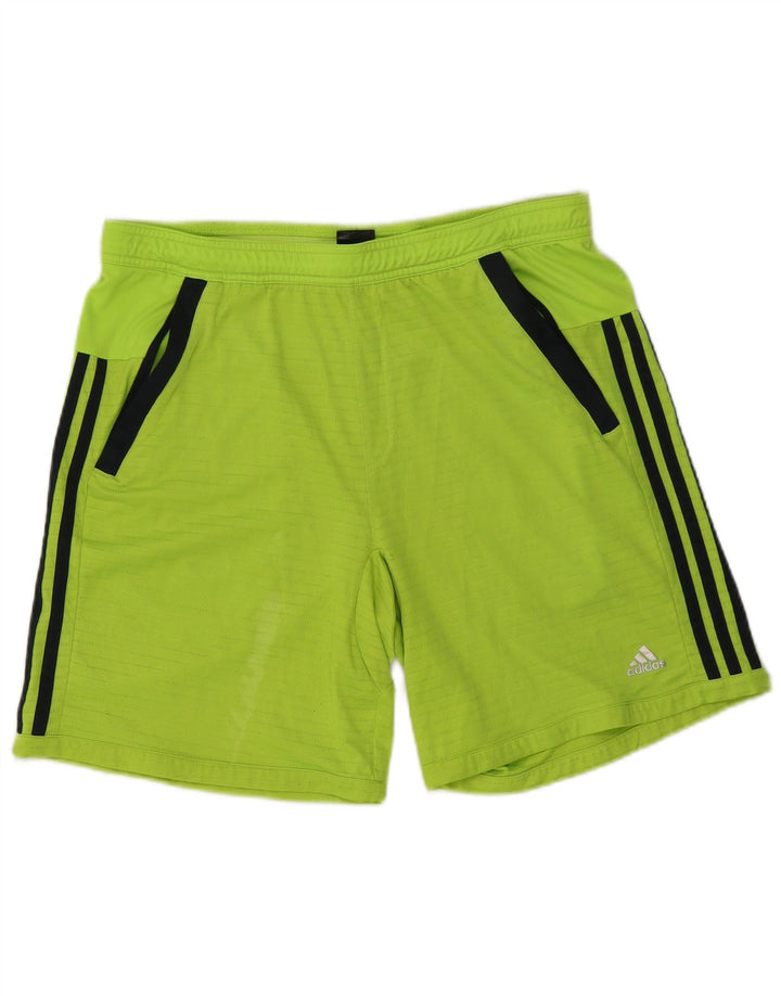 Pantaloni scurți sport pentru bărbați Adidas Climacool, mari, verde, poliester