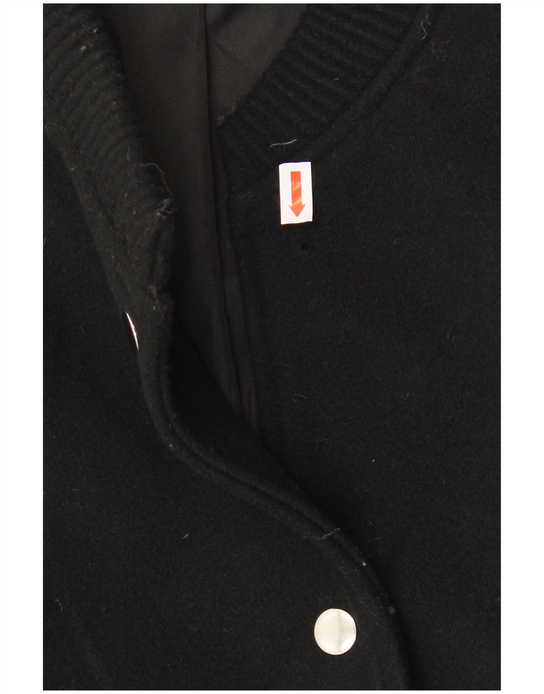 Jachetă Bomber oversize pentru femei ZARA UK 10 Poliester negru mic