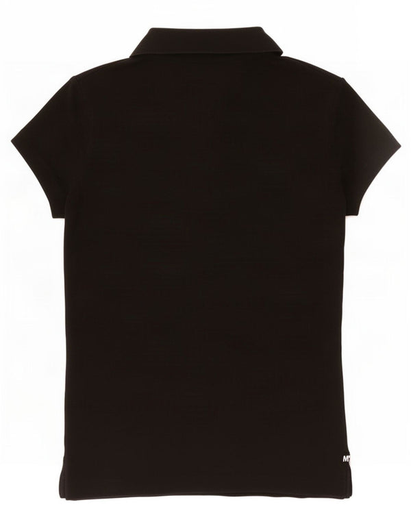 Tricou polo Tommy Hilfiger pentru femei Slim Fit UK 6 XS Negru