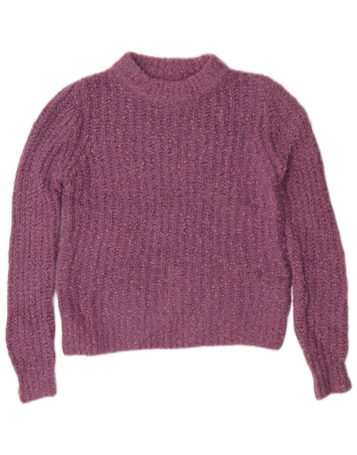 Pulover pentru femei Marks & Spencer, cu gât de barcă, poliester mic violet