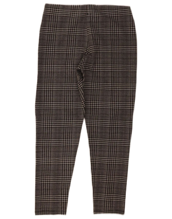 Pantaloni slim casual pentru fete Zara 13-14 ani L26 L23 poliester cu carouri gri