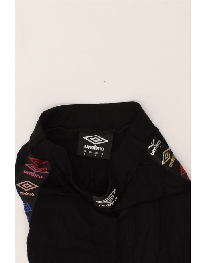 UMBRO Womens Graphic Leggings UK 8  Small Black Vintage Umbro and Second-Hand Umbro from Messina Hembry 