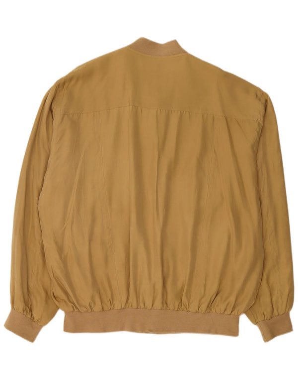 Jachetă bomber pentru bărbați Paul & Shark UK 42 XL mătase galbenă