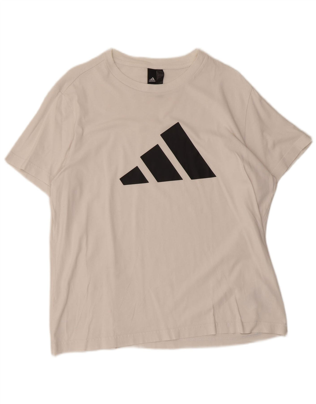 Tricou grafic ADIDAS pentru femei Top UK 16/18, mare, alb, bumbac