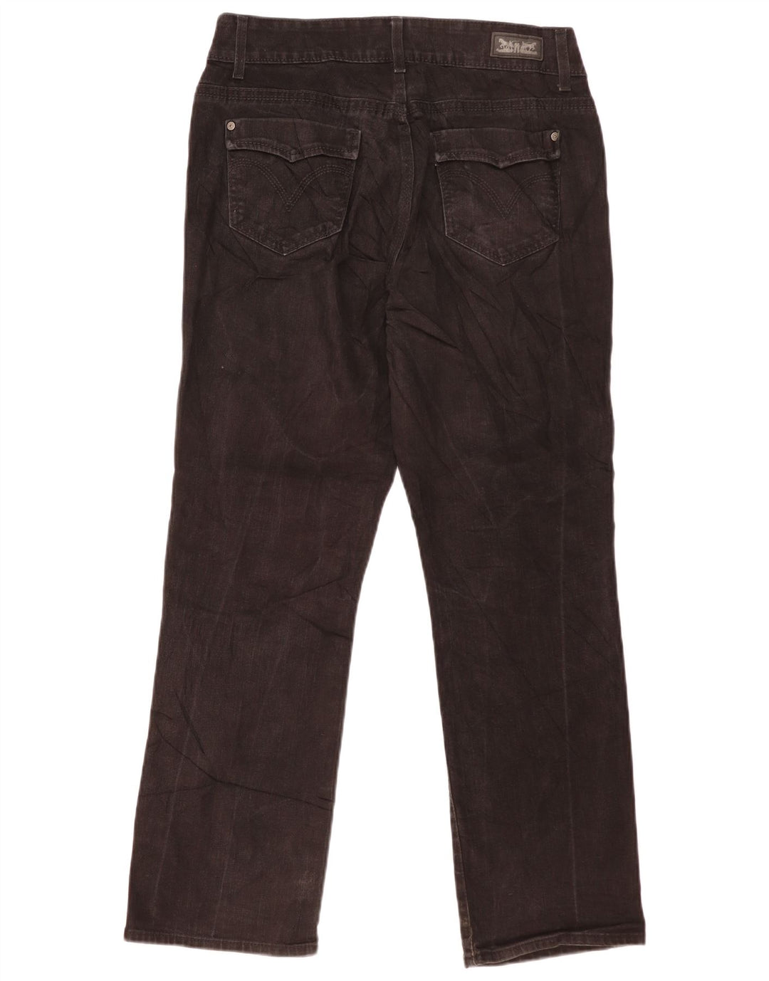 Blugi drepti pentru femei Levi's US 14 Large W32 L30 Black