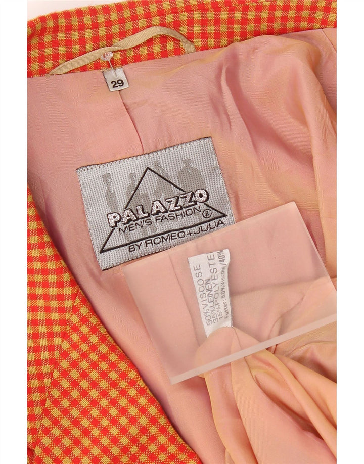 Jachetă vintage pentru bărbați cu 2 nasturi, UK 40, viscoză mare, galbenă