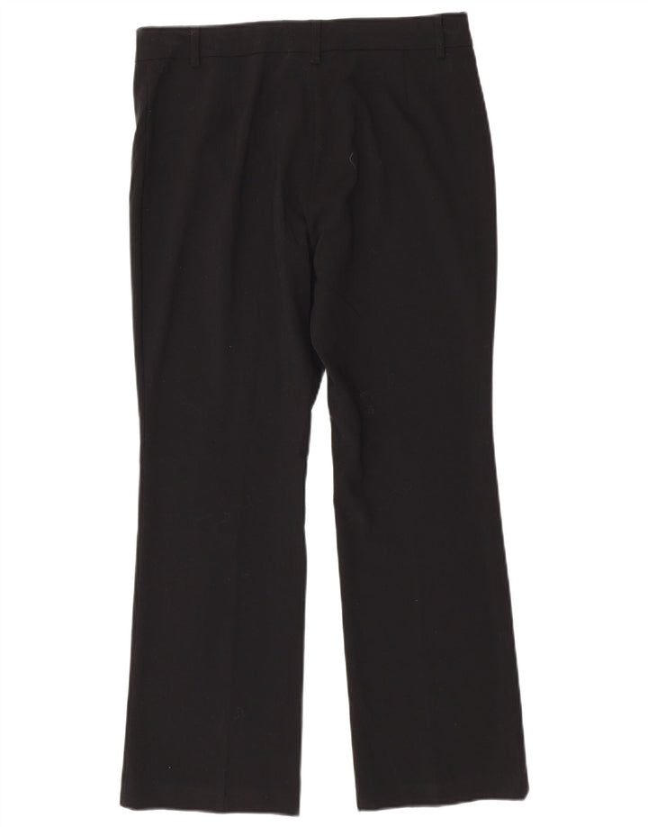 Marks & Spencer Pantaloni casual Bootcut pentru femei UK 12 Medium W32 L28 Negru