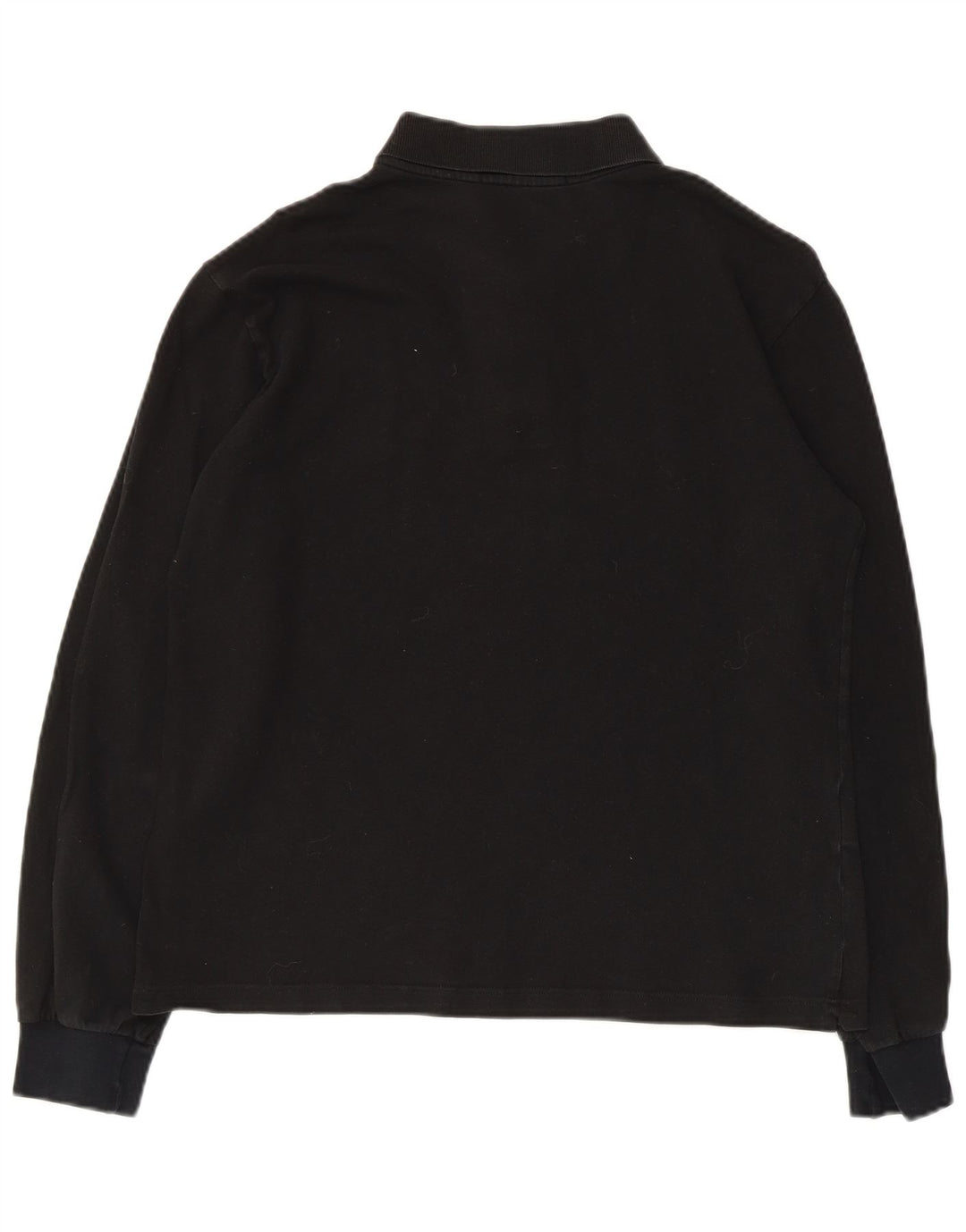 Cămașă polo cu mânecă lungă pentru bărbați Fred Perry, bumbac mediu negru