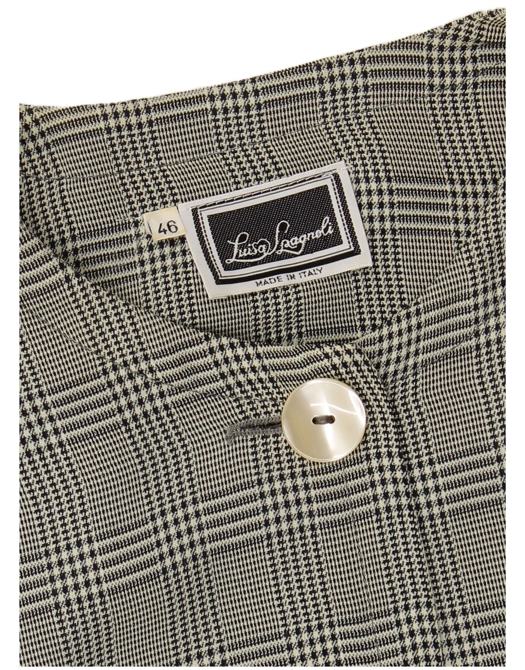 LUISA SPAGNOLI Jachetă pentru femei cu mâneci 3/4 IT 46 Large Green Check