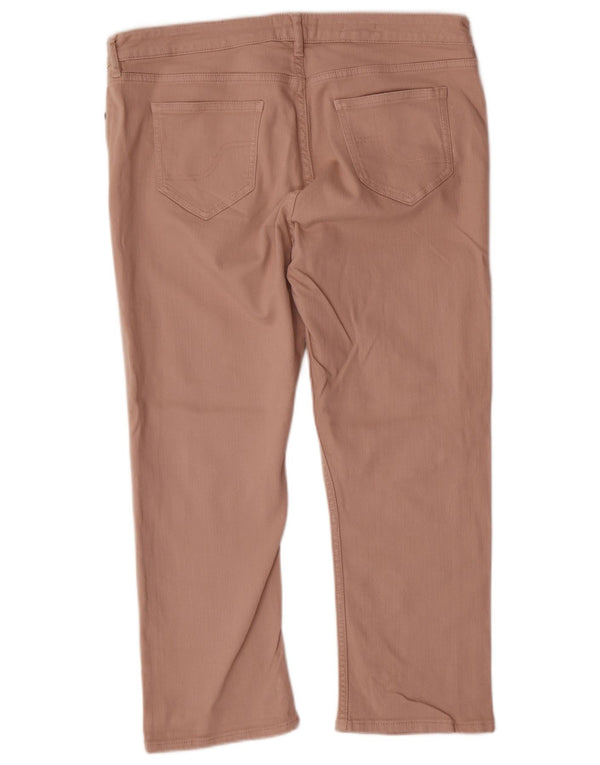 FAT FACE Blugi tăiați pentru femei UK 16 Large W34 L23 Pink Bumbac