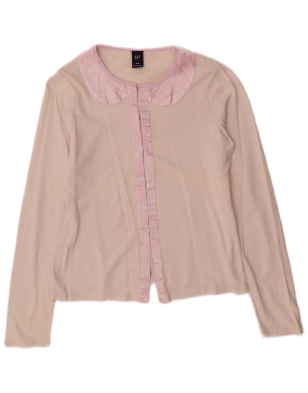 Pulover cardigan pentru femei Gap UK 12 Roz mediu bumbac color bloc