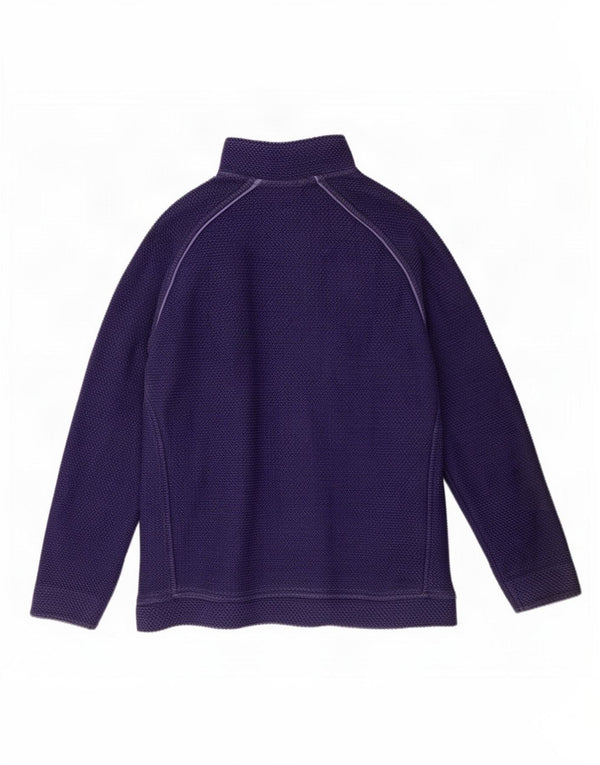 Pulover pentru bărbați Weird Fish, cu fermoar și gât, bumbac violet 2XL