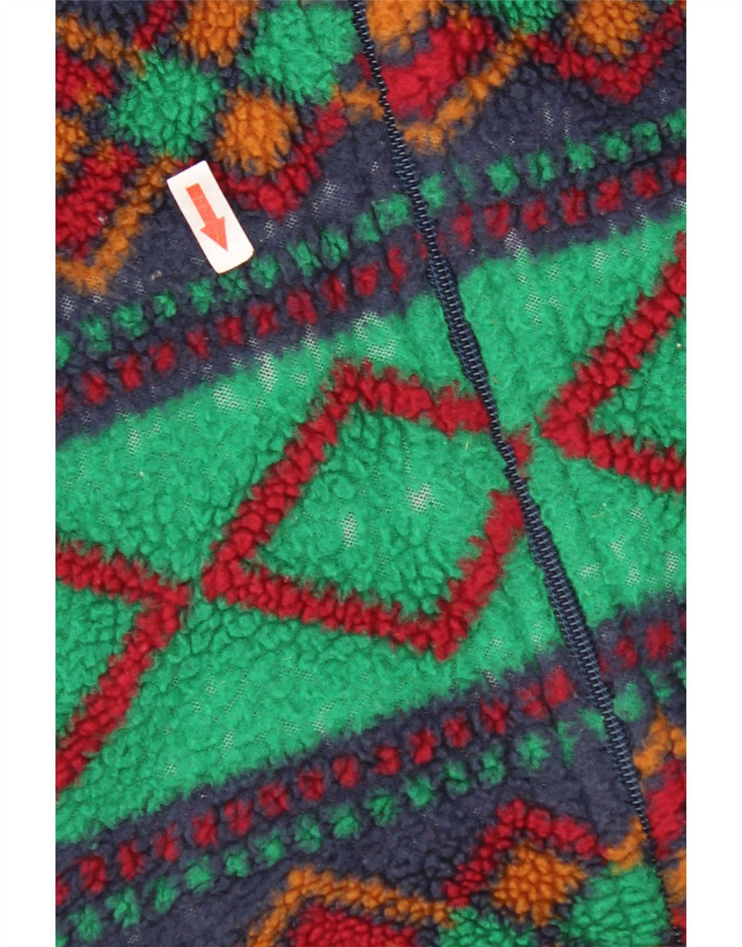 Jachetă vintage pentru bărbați din lână UK 42 XL, multicoloră, geometrică