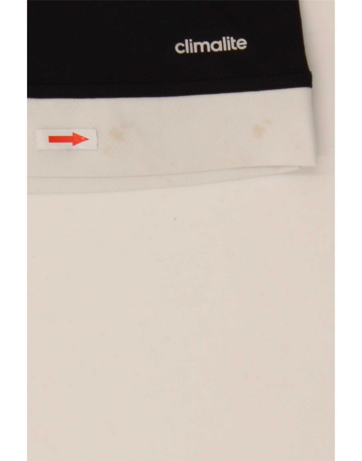 Tricou Adidas Climalite pentru bărbați Top Mediu Negru Poliester Colorblock