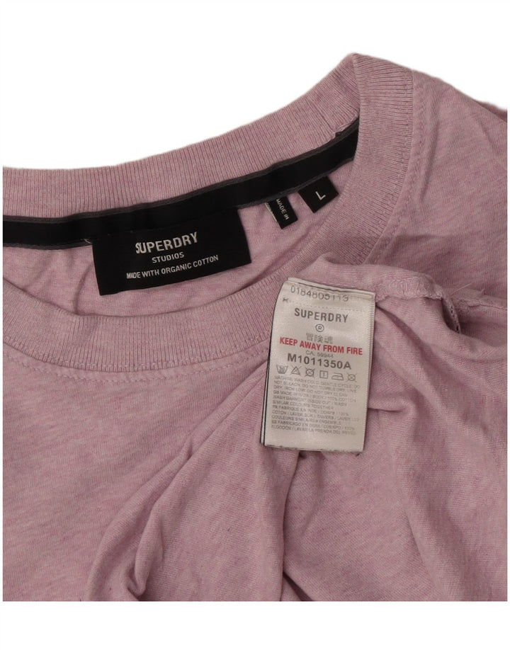 Tricou Superdry pentru bărbați Top mare bumbac roz