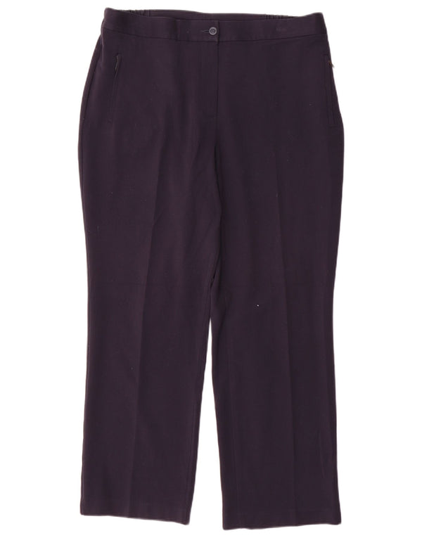 Pantaloni casual pentru femei Marks & Spencer UK 16 Large W34 L28 Bleumarin