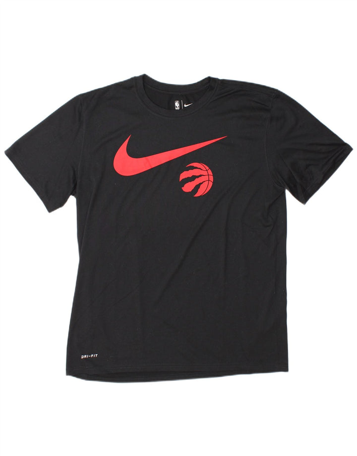 Tricou grafic Nike Dri Fit pentru bărbați Top mare din poliester negru