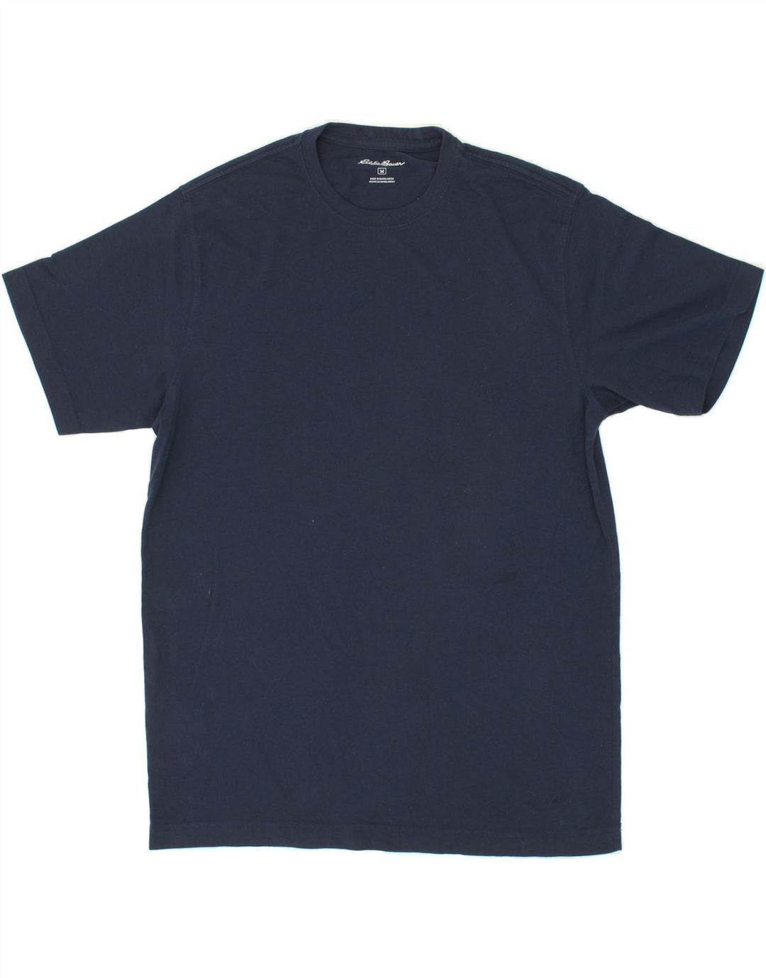 EDDIE BAUER Mens T-Shirt Top Medium Navy Blue Cotton Vintage Eddie Bauer and Second-Hand Eddie Bauer from Messina Hembry 