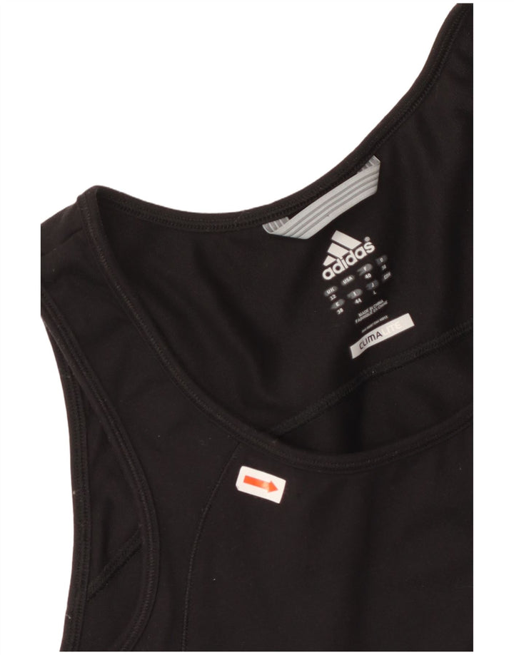 ADIDAS Climalite Vest Top pentru femei UK 12 Medium Black Poliamidă