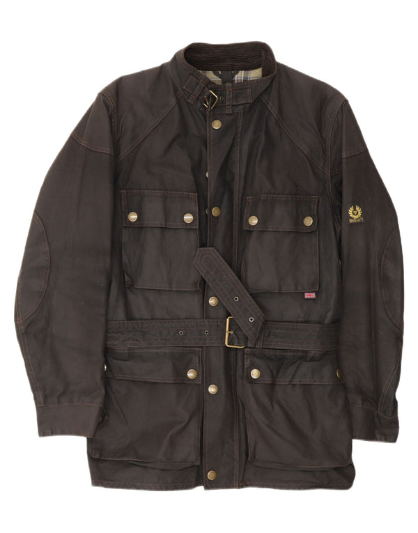 Jachetă Belstaff pentru bărbați din bumbac cerat UK 40 mare, maro, bumbac