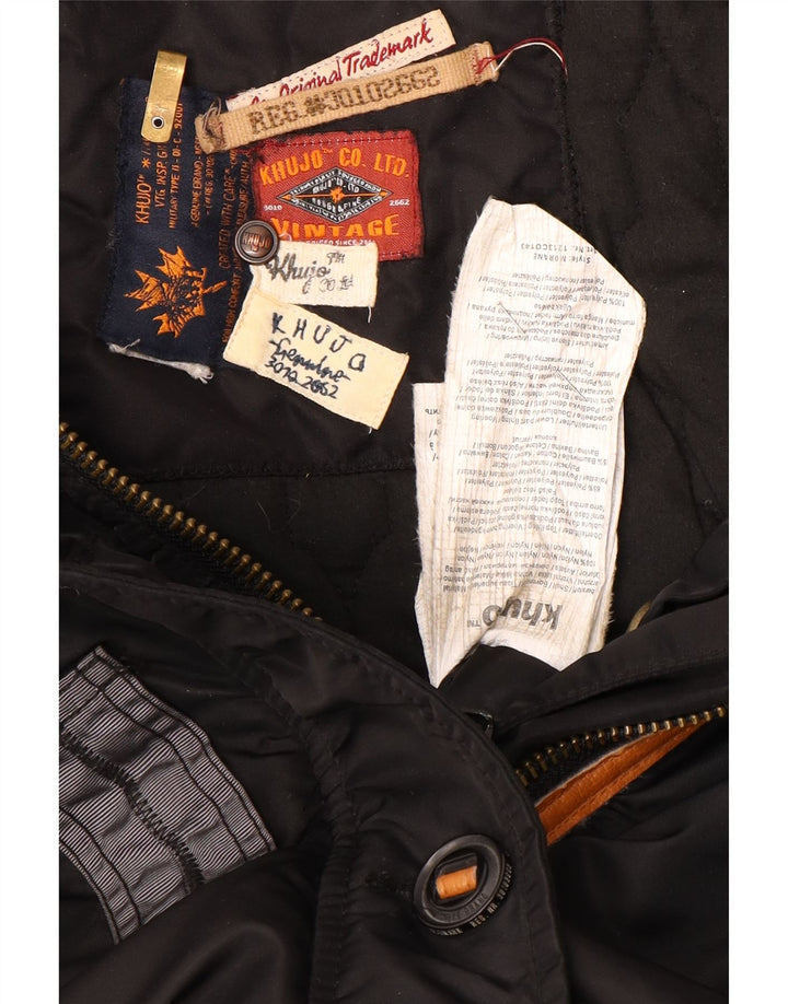 Palton căptușit cu glugă pentru femei KHUJO UK 14 Poliester mediu negru