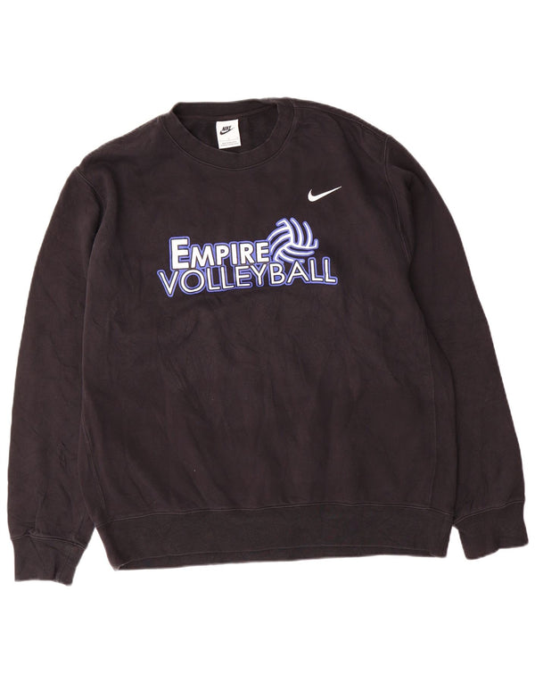 Pulover Nike pentru bărbați Empire Volleyball Graphic Pulover mare, negru, bumbac