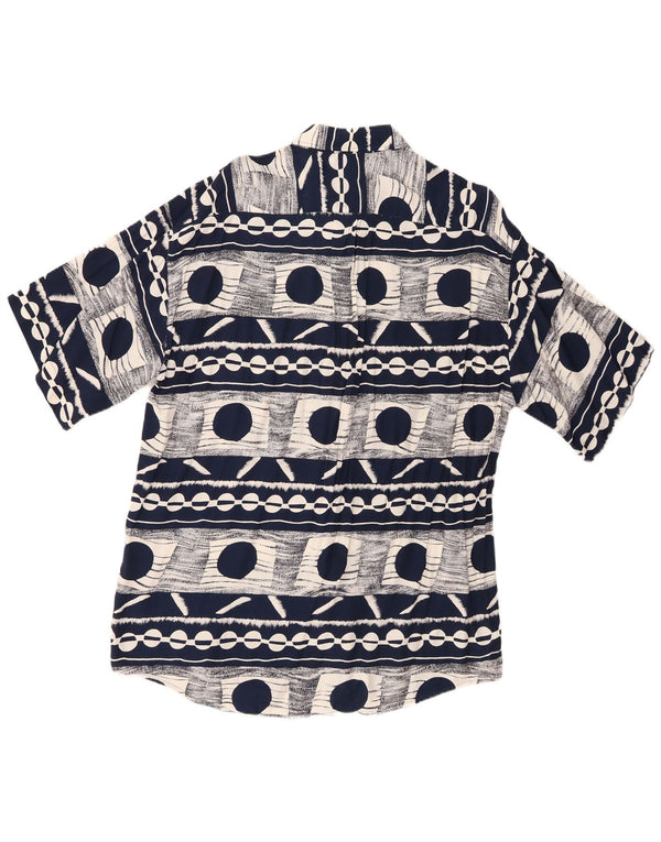 Cămașă cu mânecă scurtă pentru bărbați Big Match XL Bleumarin Geometric