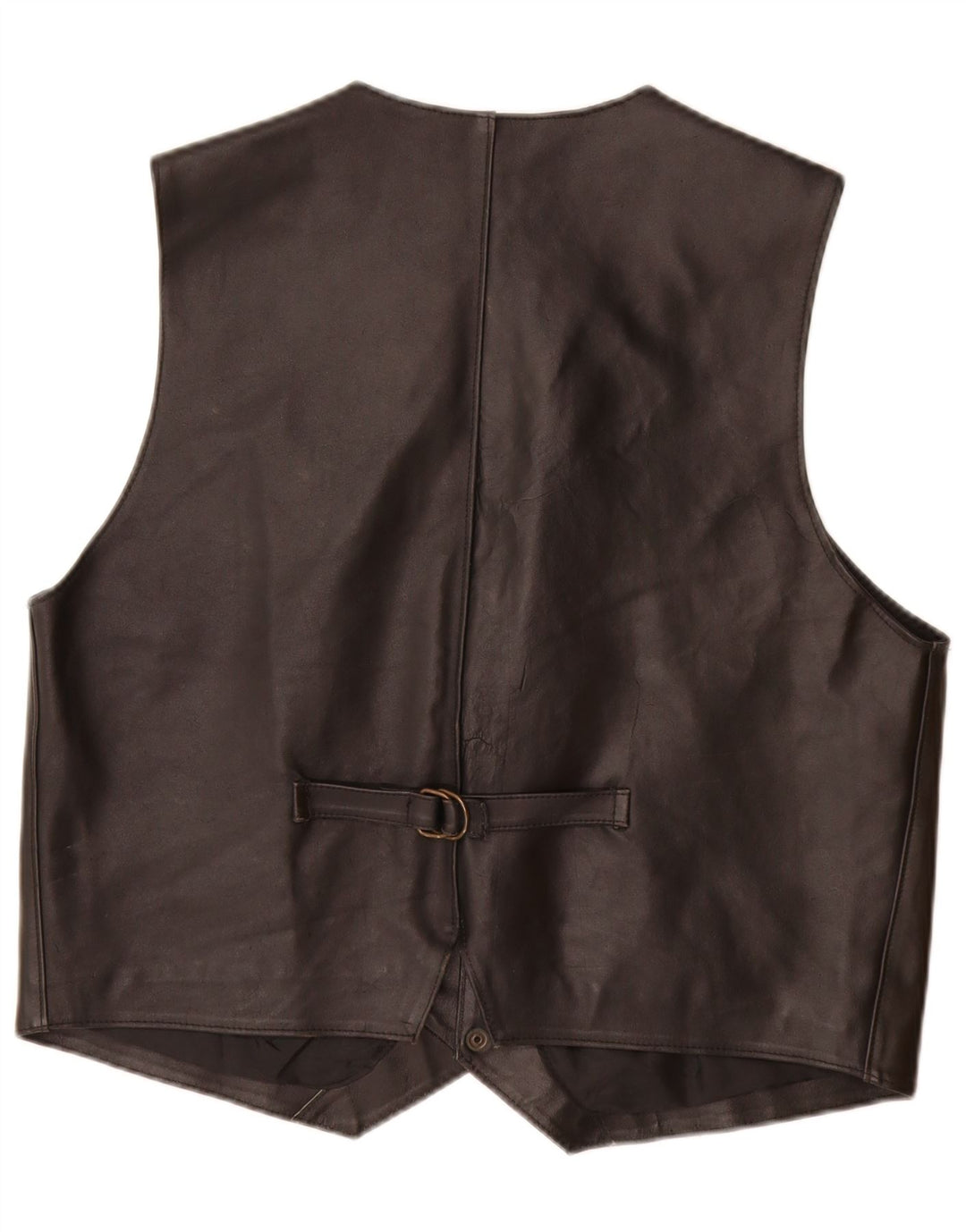 Vestă din piele pentru bărbați VINTAGE, piele neagră medie