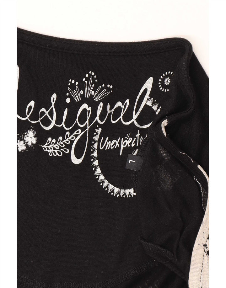 Rochie de bază Desigual pentru femei UK 16, mare, neagră, florală, viscoză