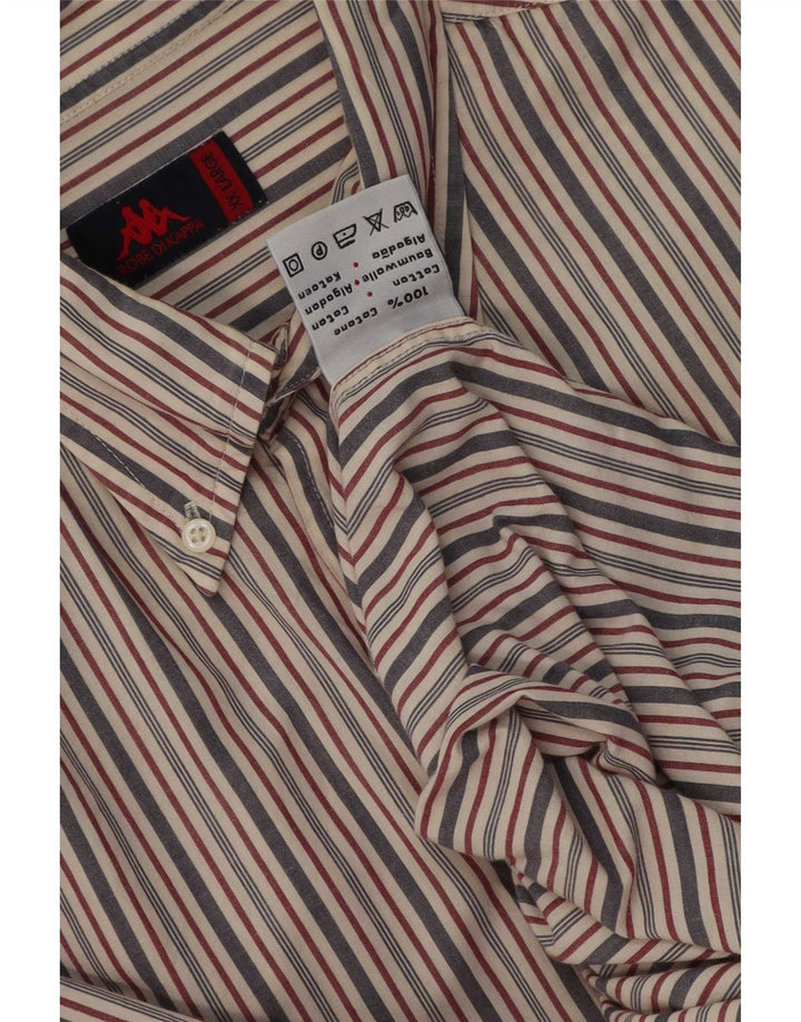 Cămașă pentru bărbați Kappa 2XL, bumbac cu dungi multicolore