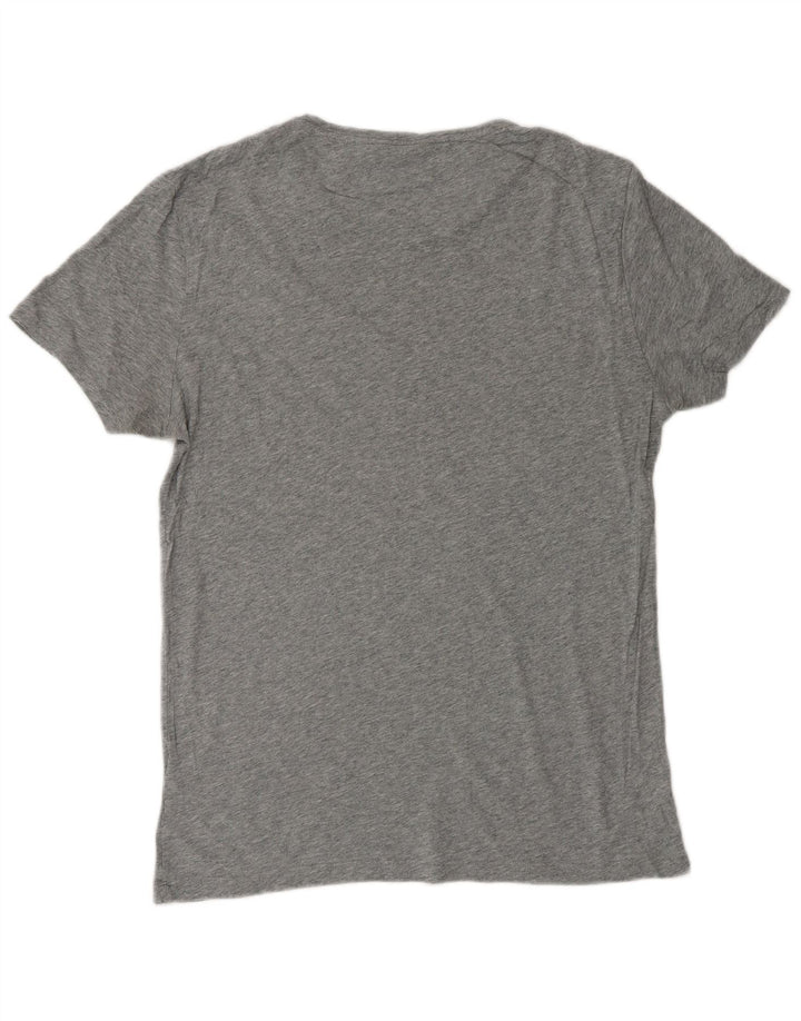 Tricou grafic pentru bărbați CALVIN KLEIN Top din bumbac cu pete gri mediu