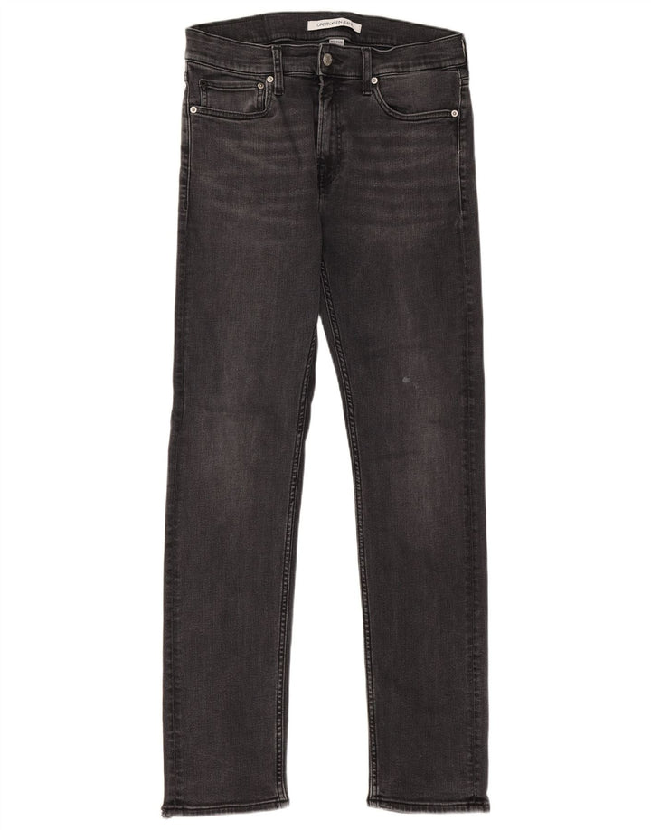 Blugi slim pentru bărbați Calvin Klein W32 L32 bumbac negru