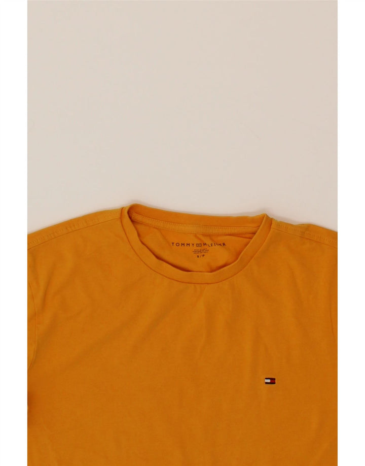 TOMMY HILFIGER Mens T-Shirt Top Small Yellow Cotton Vintage Tommy Hilfiger and Second-Hand Tommy Hilfiger from Messina Hembry 