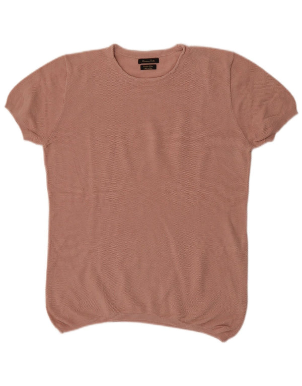Bluză Massimo Dutti pentru femei, UK 16, mare, bumbac, roz