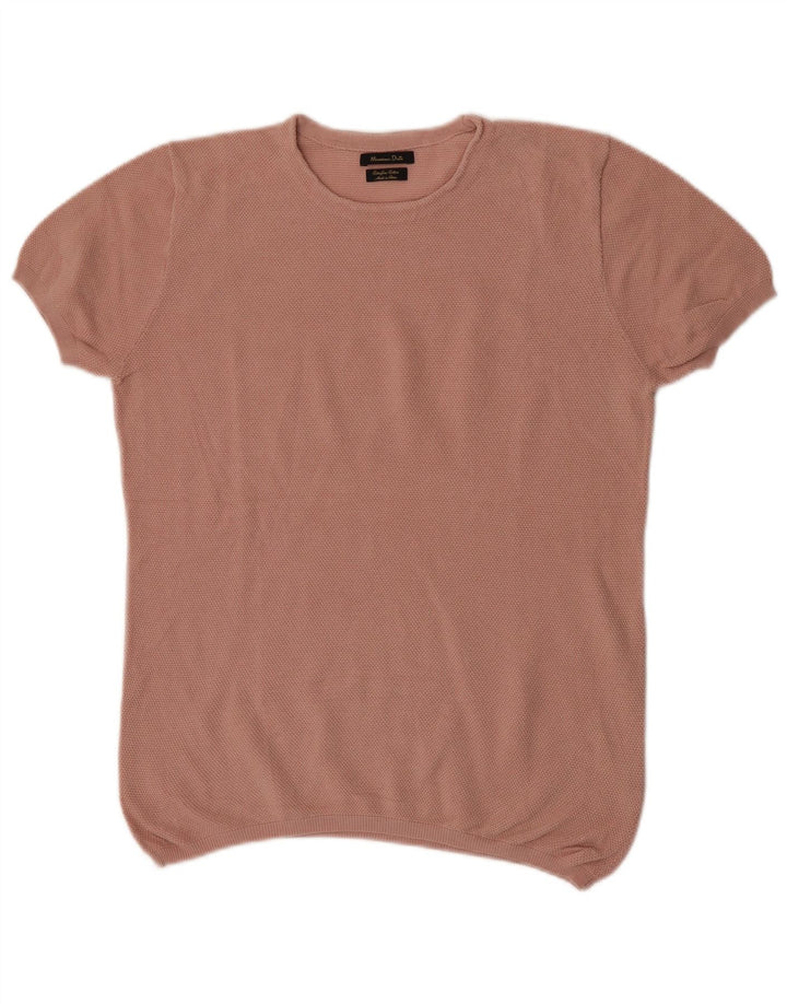 Bluză Massimo Dutti pentru femei, UK 16, mare, bumbac, roz