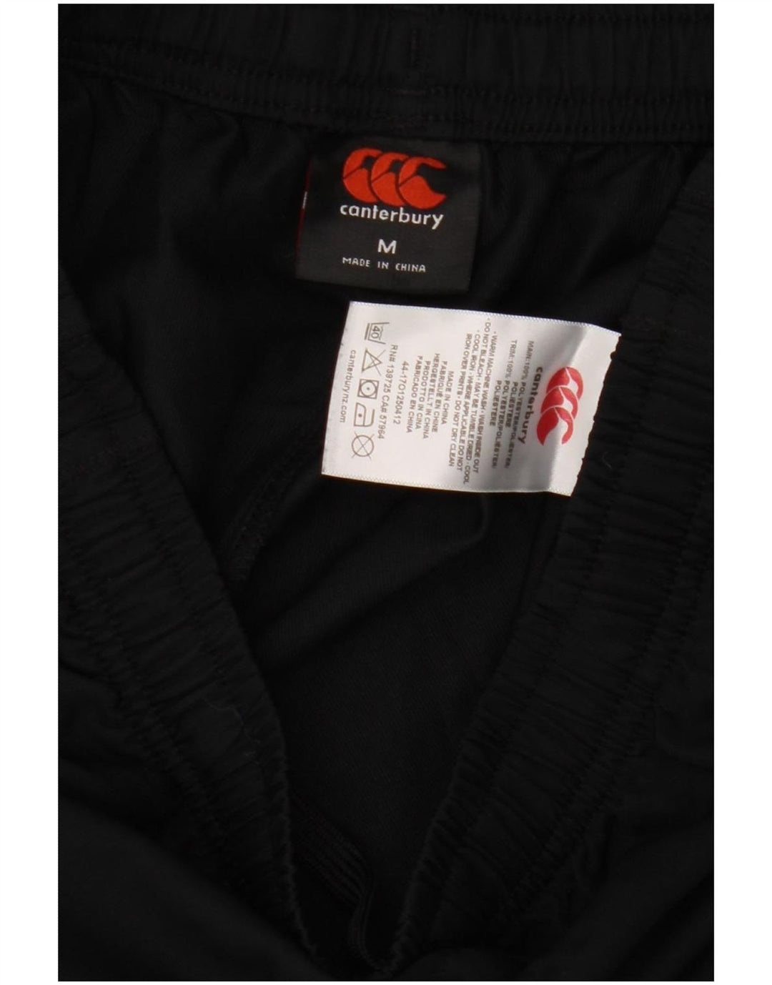 Pantaloni scurți sport pentru bărbați Canterbury, poliester mediu negru