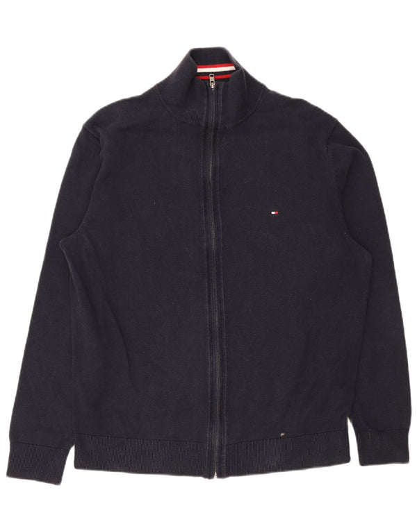 Pulover cardigan pentru bărbați Tommy Hilfiger 2XL bumbac bleumarin