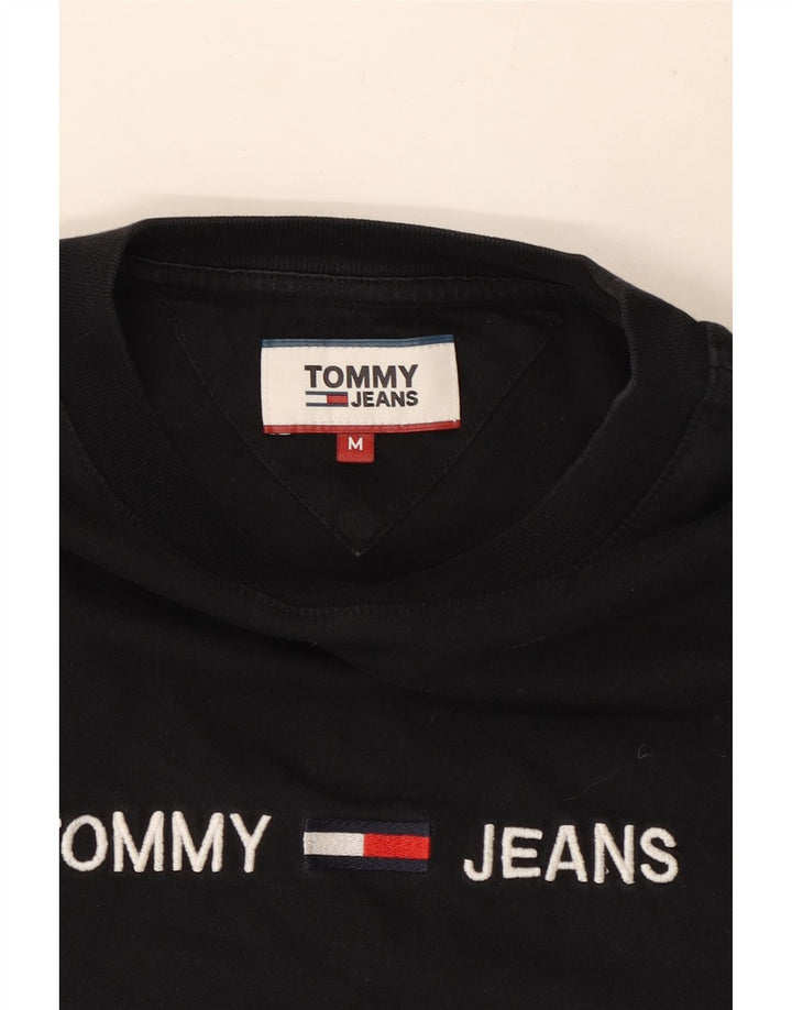 Tricou grafic Tommy Hilfiger pentru bărbați Top mediu negru
