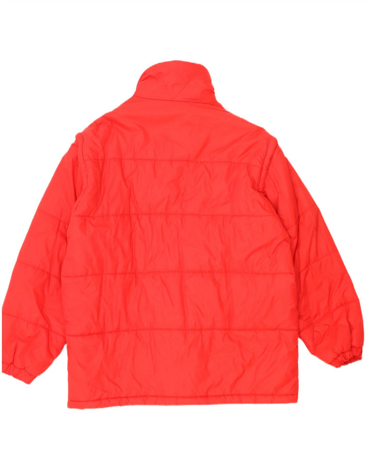 Jachetă de schi vintage pentru bărbați UK 42 XL poliester roșu